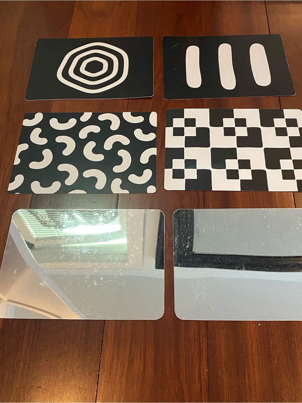 Lovevery Replacement Black And White Cards And Mirror For Play Gym